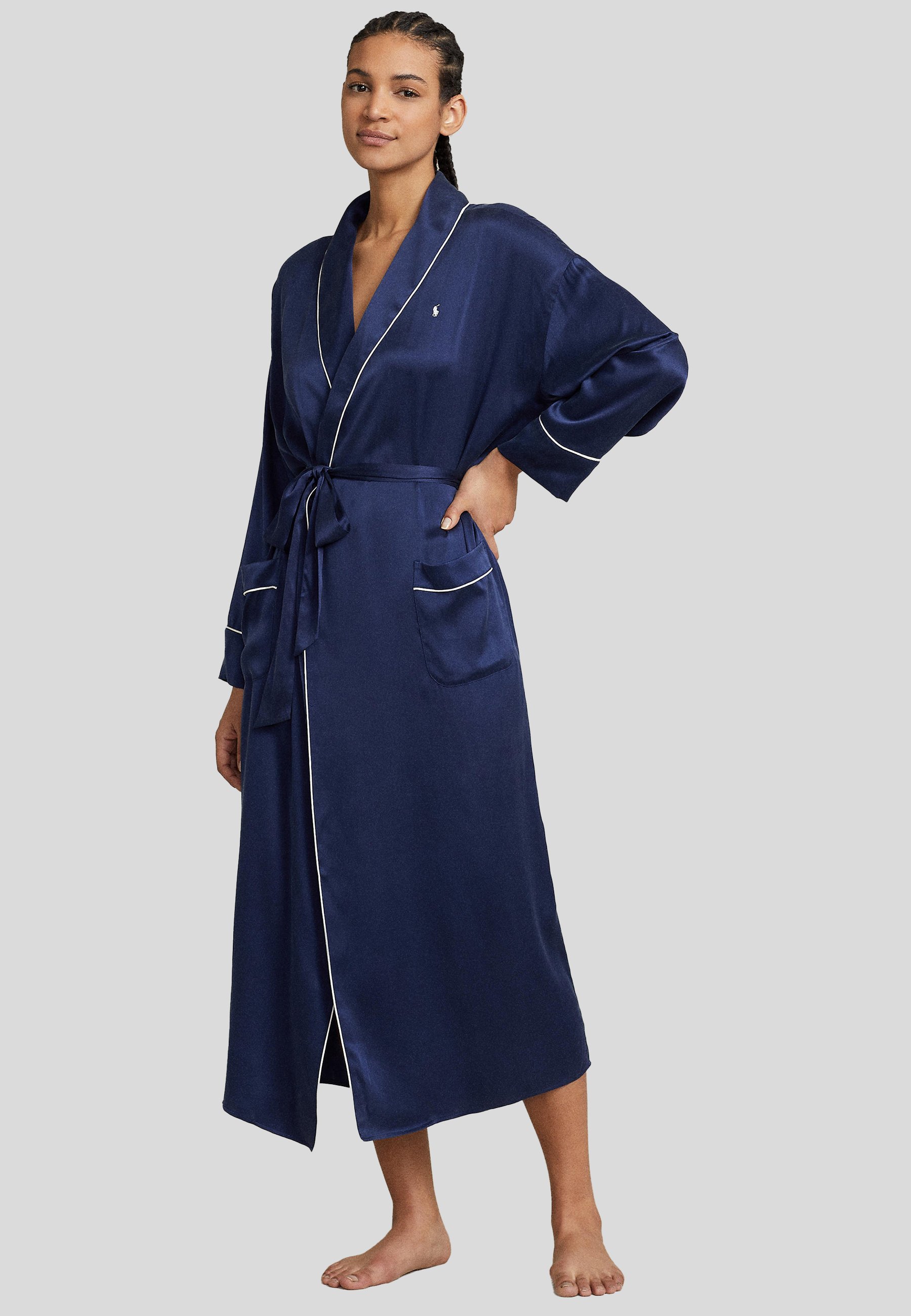 Polo Ralph Lauren HERITAGE - Dressing gown - navy/dark blue - Zalando Polo Ralph Lauren HERITAGE - Dressing gown - navy/dark blue - Zalando