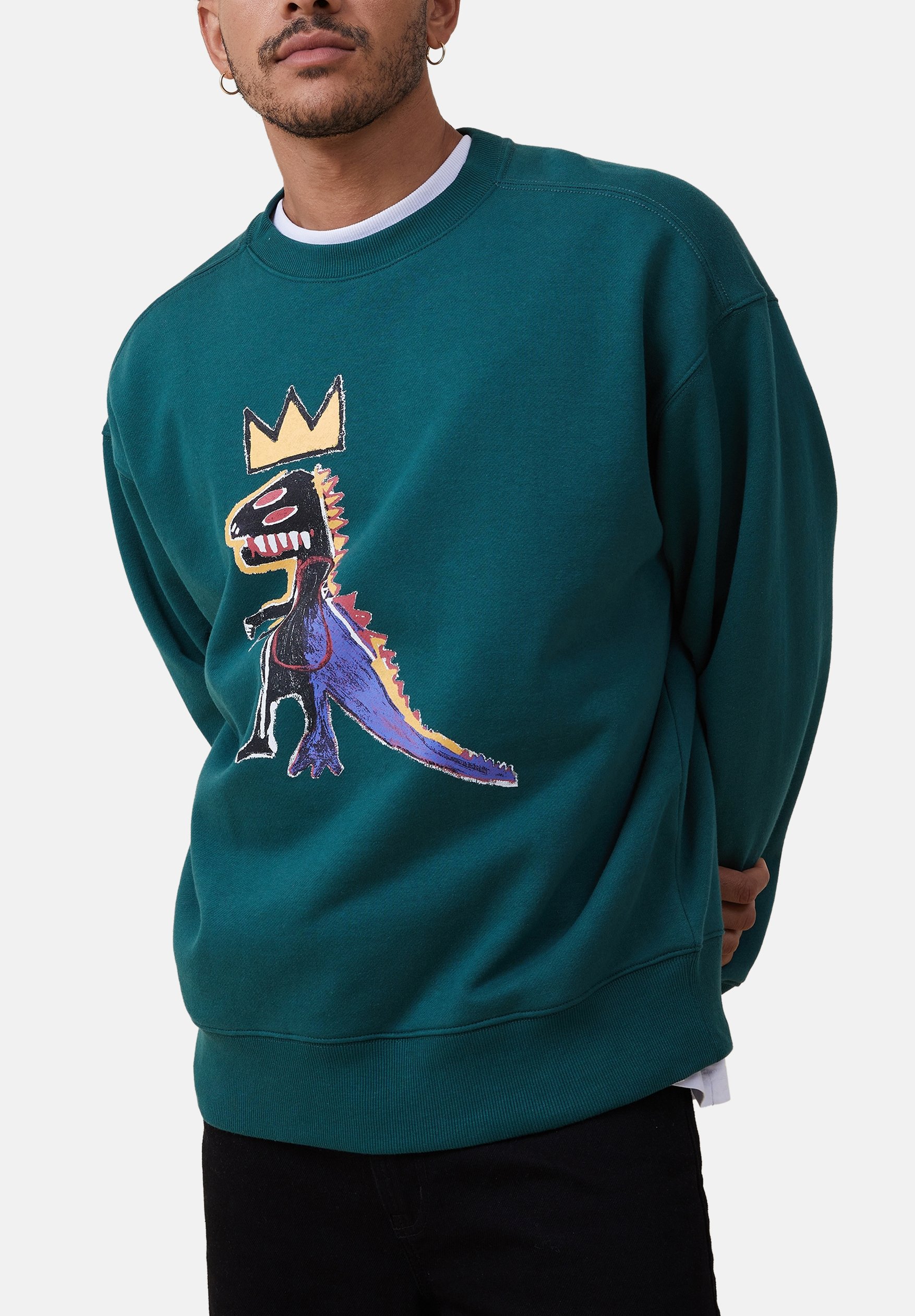 Cotton On BASQUIAT CREW - Sweatshirt - green - Zalando.de