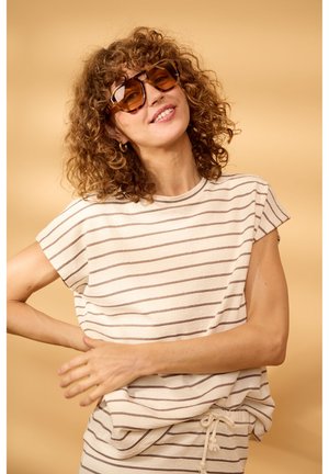 Fransa FAUNA TEE - T-shirts print - mountain stripe