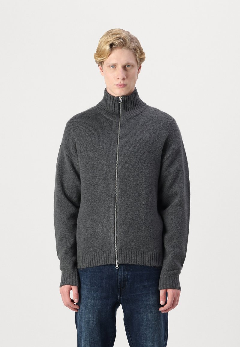 Jack & Jones JOROLLIE HALF ZIP - Jersey De Punto - Chocolate Brown