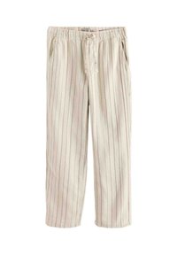 EDIT TEXTURED STRIPE - Nadrágok - ecru neutral