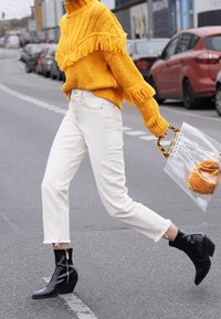 Topshop Stickad tröja - mustard yellow
