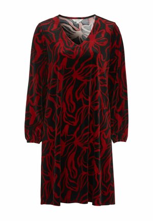 Cellbes of Sweden V-NECK - Juhlamekko - red patterned