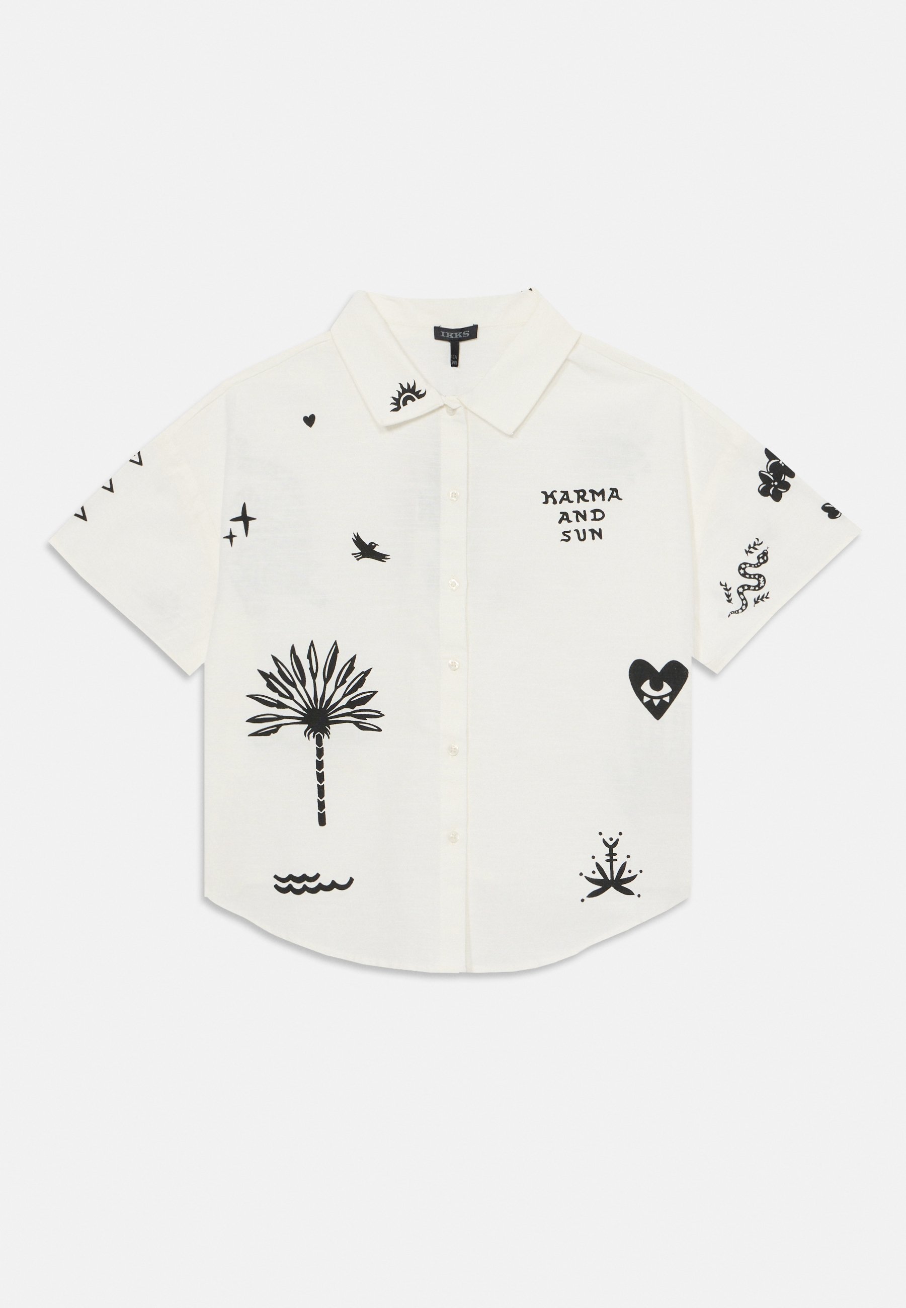 Chemise Blanche Ikks Chemisier Blouse à Motif Plumetis Blanc Cassé