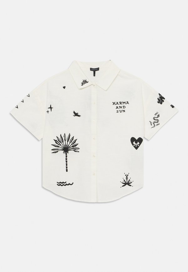 Button-down blouse - craie