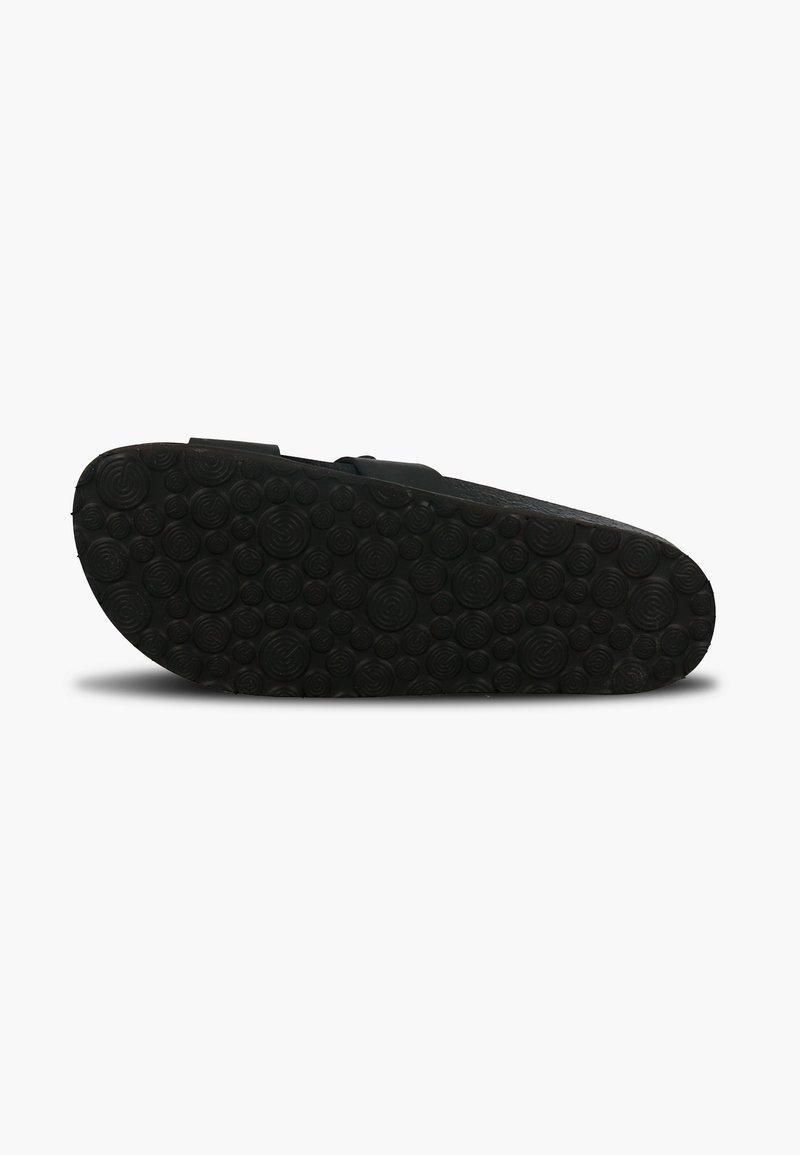 Damen Sneaker | Genuins Pantolette flach schwarz - QS60815 Damen Sneaker | Genuins Pantolette flach schwarz - QS60815