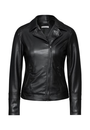 Kunstlederjacke - schwarz