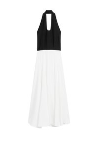 LONG FLARED WITH HALTER NECK - Denní šaty - black