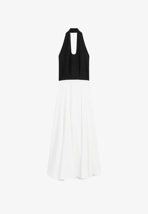 Massimo Dutti LONG FLARED WITH HALTER NECK - Freizeitkleid - black