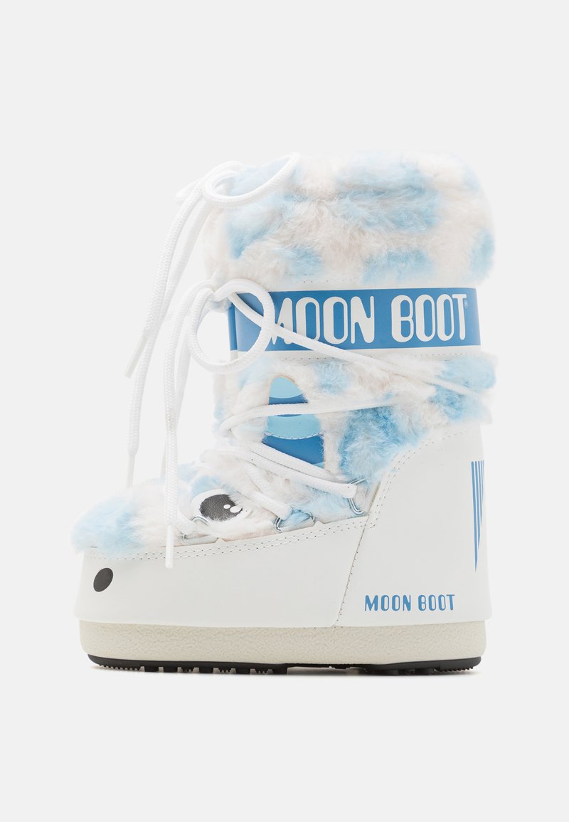 Moon Boot ICON YETI UNISEX - Čizme s vezicama - white/light blue