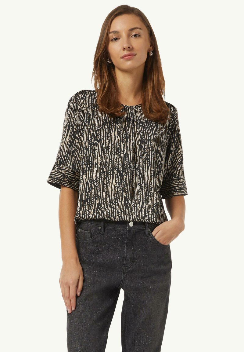 comma casual identity Bluse - schwarz