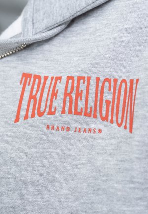 True Religion, TRUE RELIGION ZIP-HOODIE - Zip-up sweatshirt - heathergrey