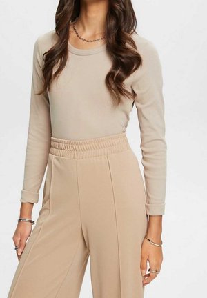 Langarmshirt - taupe