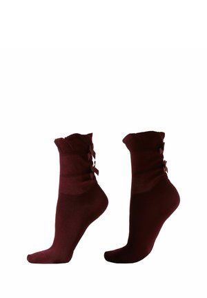BOWS - Calcetines - bordeaux