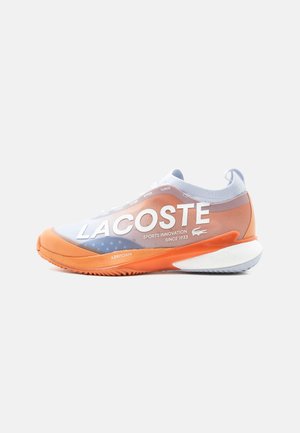 Lacoste Sport AG LT25 LITE CLAY - Παπούτσια τένις για χωμάτινα γήπεδα - light blue/orange