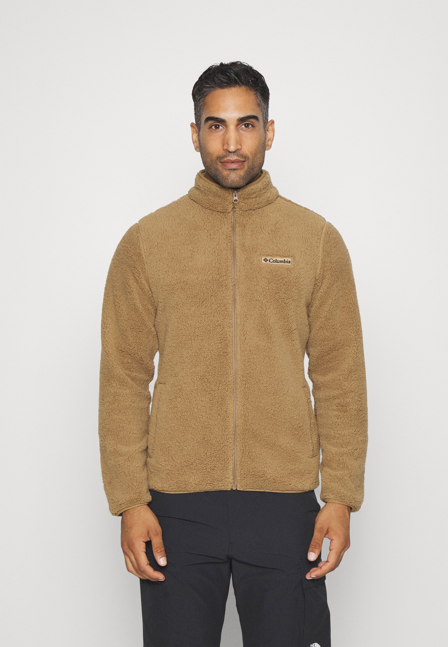 Veste Polaire Columbia Rugged Ridge - Homme - Polaire Haute Densité - Fermeture Complète - Poche Poitrine - 100% Polyester Recyclé - Taille M Marron