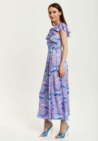 Liquorish ABSTRACT ZEBRA PRINT WRAP - Maxi dress - purple