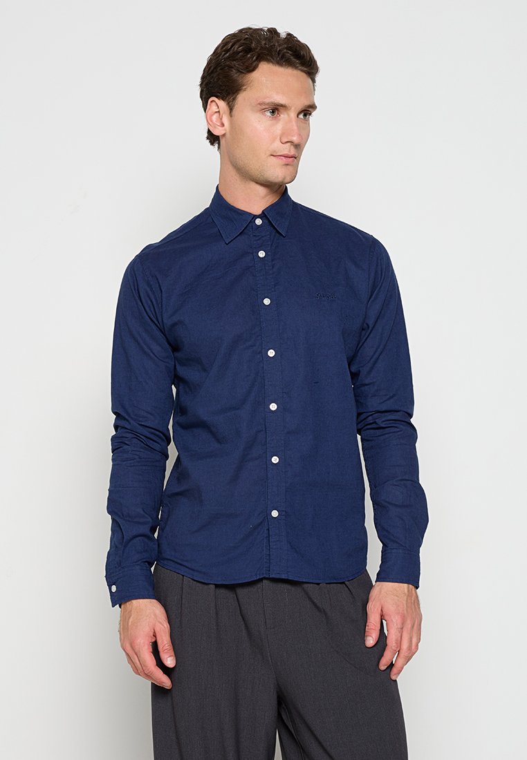 Schott Overhemd donkerblauw