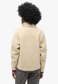 Superdry & Co VINTAGE RETRO HALF ZIP - Felpa in pile - oatmeal beige