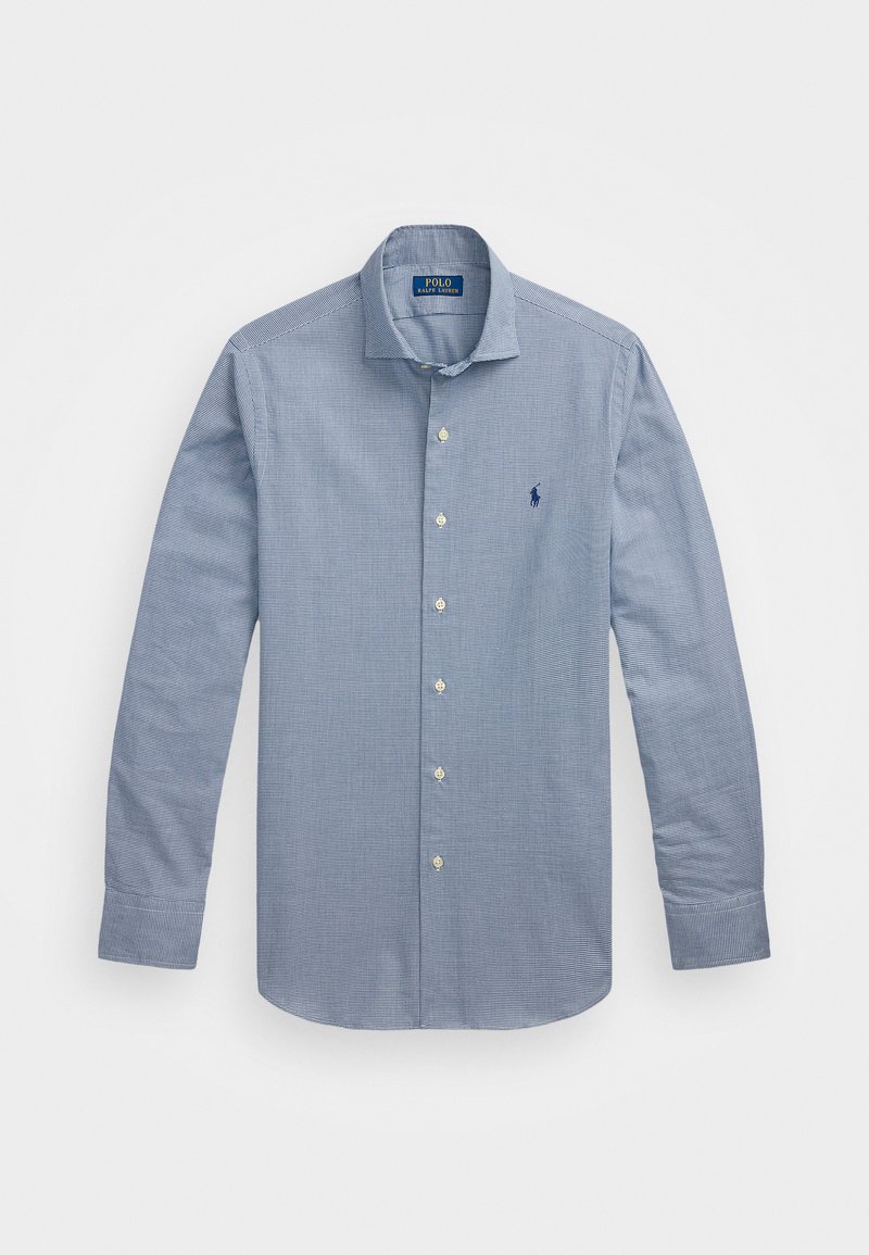 Polo Ralph Lauren CUSTOM FIT HOUNDSTOOTH TWILL SHIRT - Πουκάμισο - white/navy