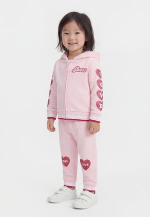 Guess, BABY TODDLER HOODED ACTIVE SET - Tuta - polly pink