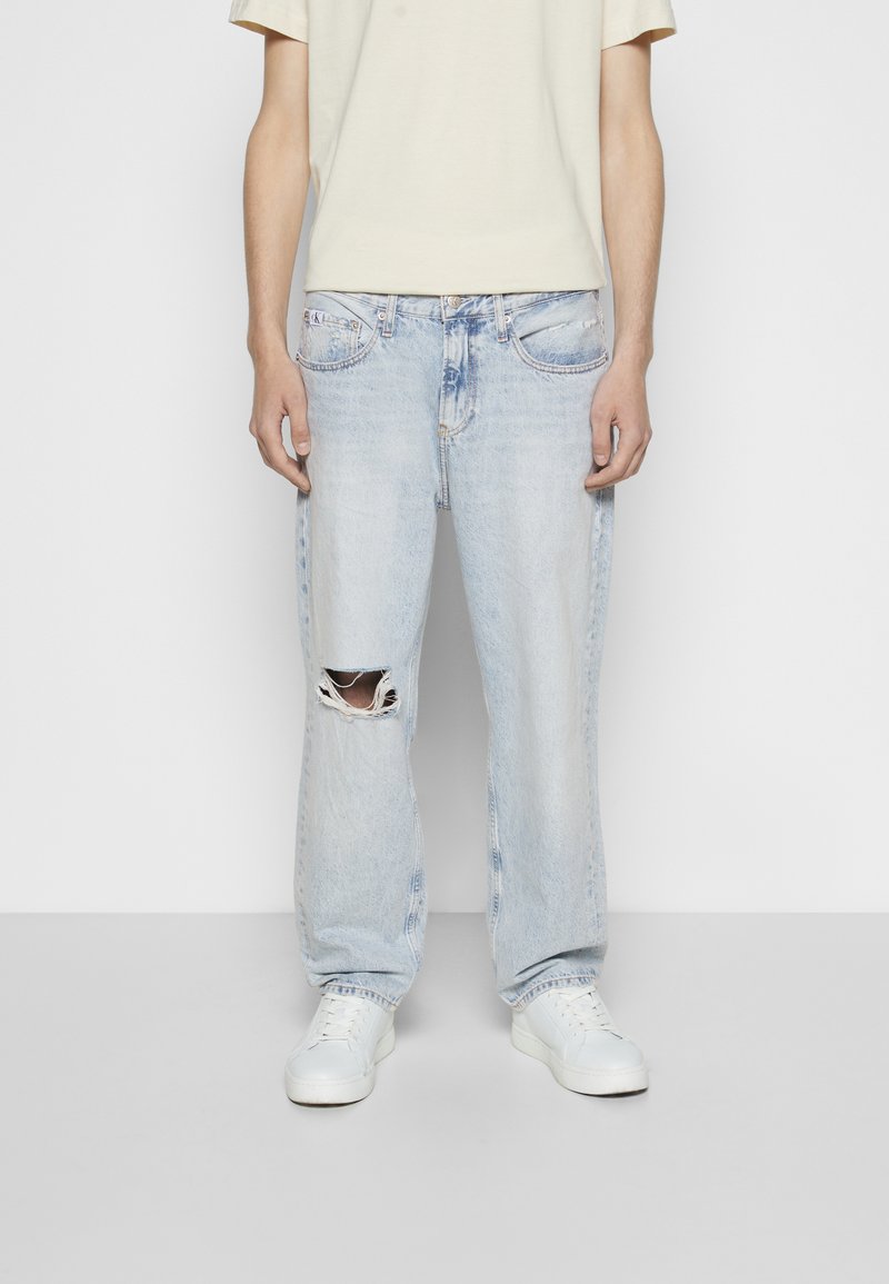 Calvin Klein Jeans 90S STRAIGHT CROP - Straight leg jeans - denim 