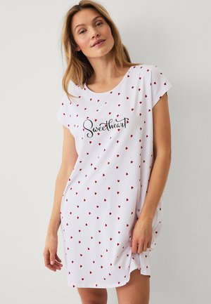 Nattrøjer / negligé - white red black