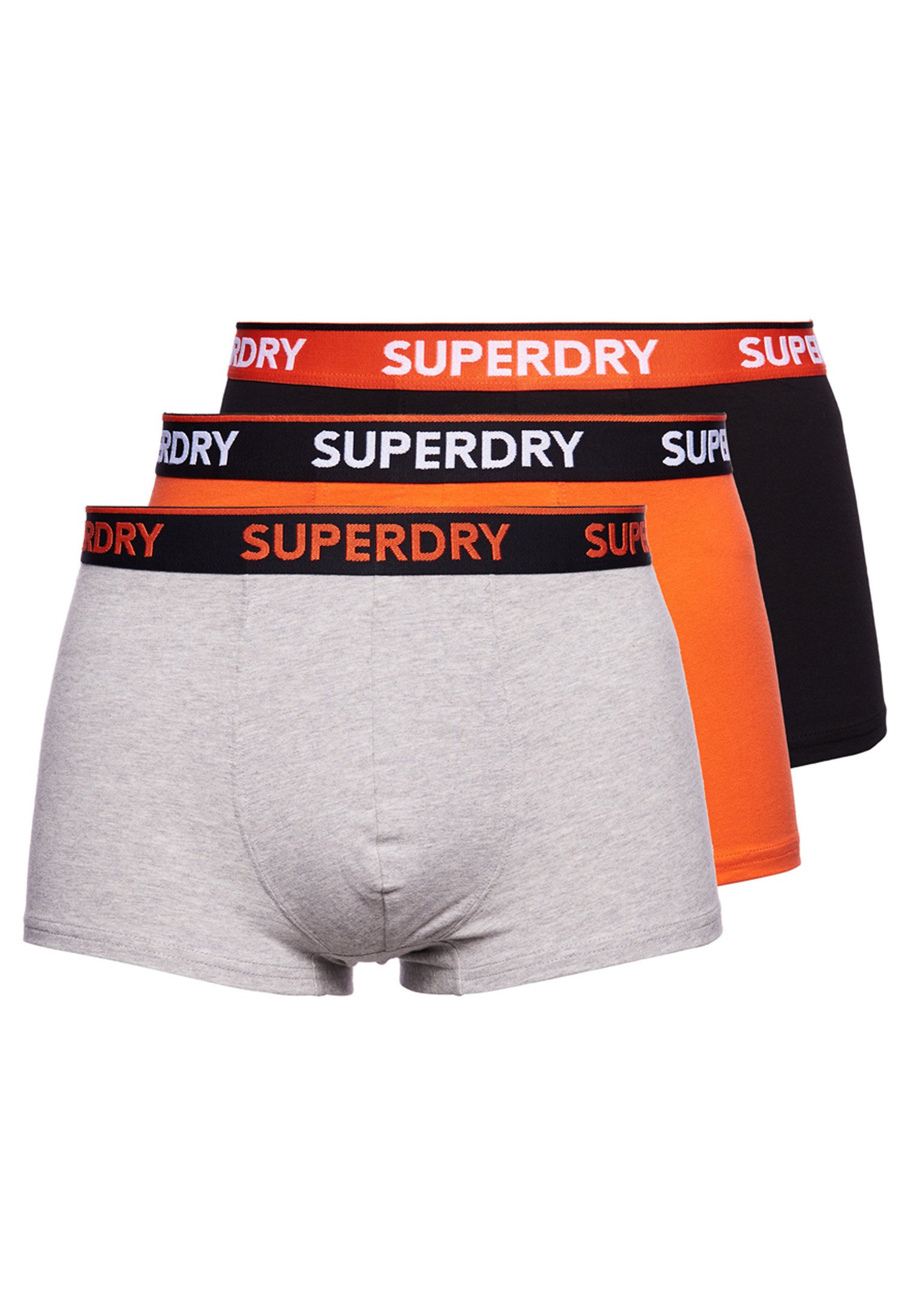 Superdry 3 PACK - Onderbroeken - grey marl black havana orange/Grijs -  Zalando.nl
