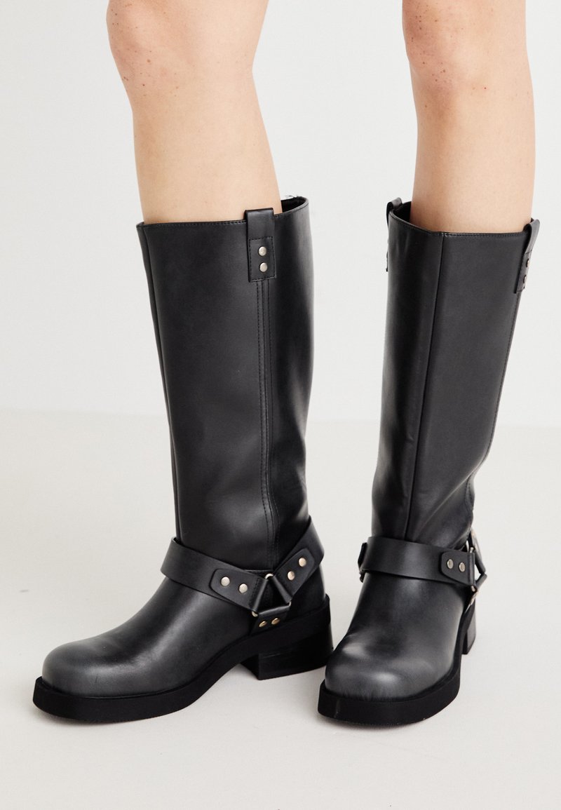Even&Odd Wide Fit Cowboy/Biker boots - black - Zalando