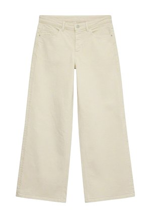 Vero Moda, WIDE-FIT JEANS VMSANDIE-STRETCH MID RISE WIDE LEG FIT JEANS - Wide leg - oatmeal