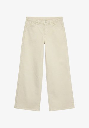 Vero Moda, WIDE-FIT JEANS VMSANDIE-STRETCH MID RISE WIDE LEG FIT JEANS - Wide leg - oatmeal