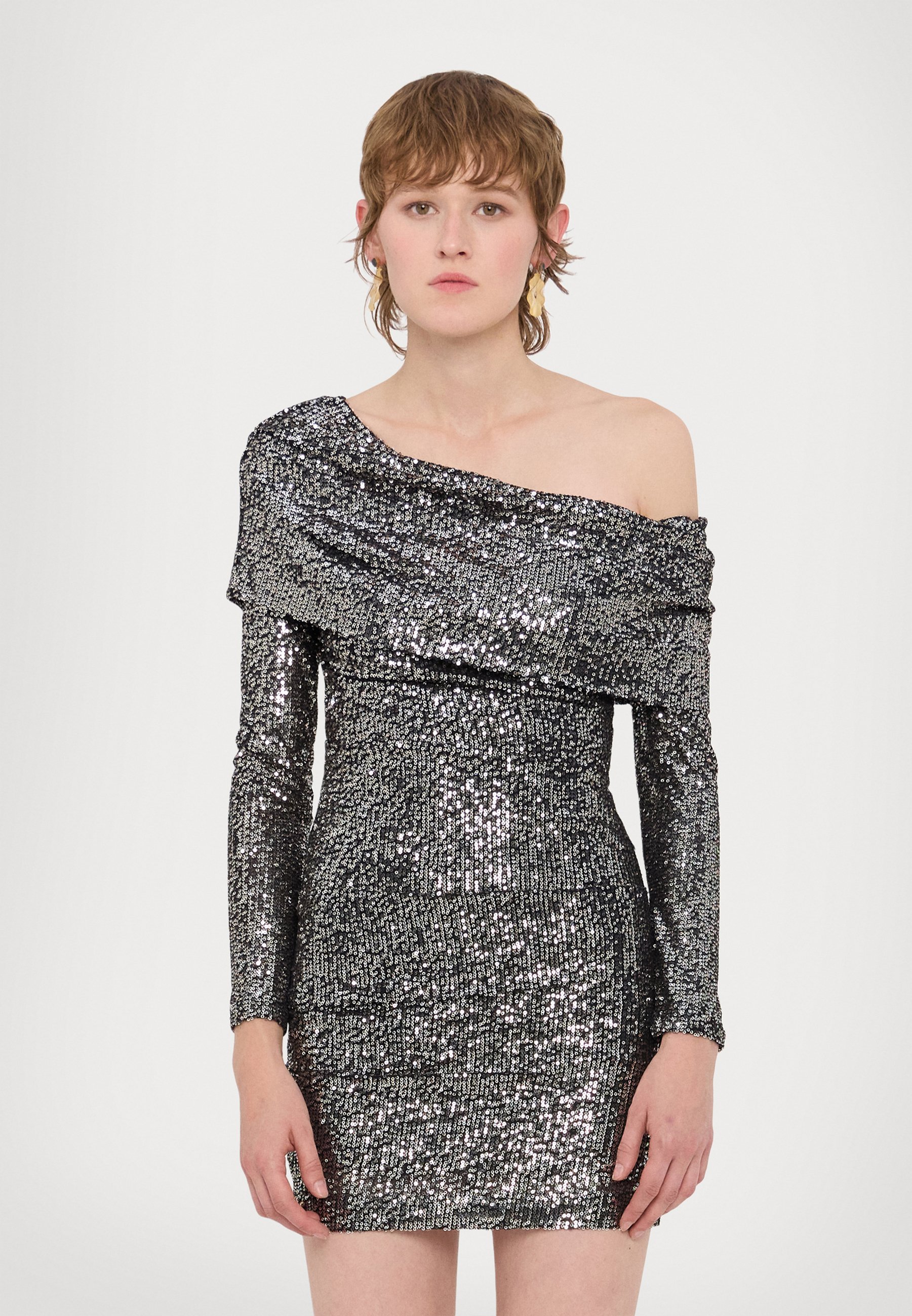 Tuta Donna Due Pezzi WOKANSE – Felpa Con Paillettes E Pantaloni Skinny A Vita Alta