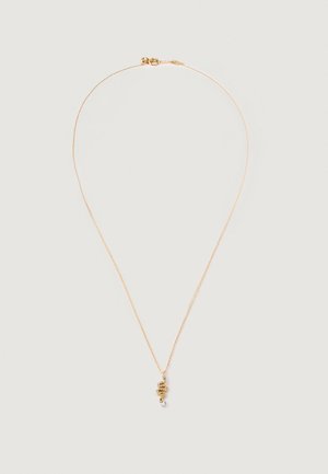 NECKLACE SNAKE PAVED WITH DIAMOND - Collier - yellow