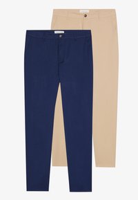 2 PACK - Nadrágok - dark blue,camel