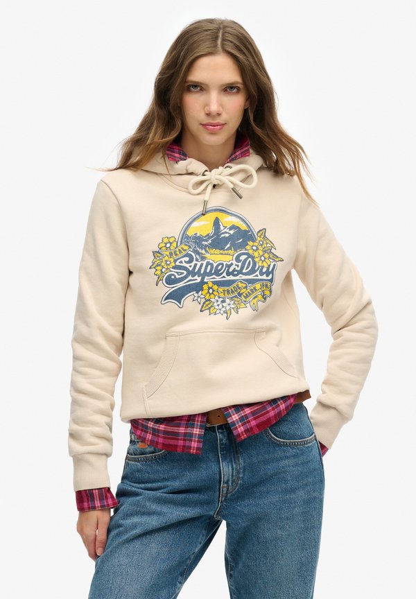 FLORAL - Kapuzenpullover - chateau gray