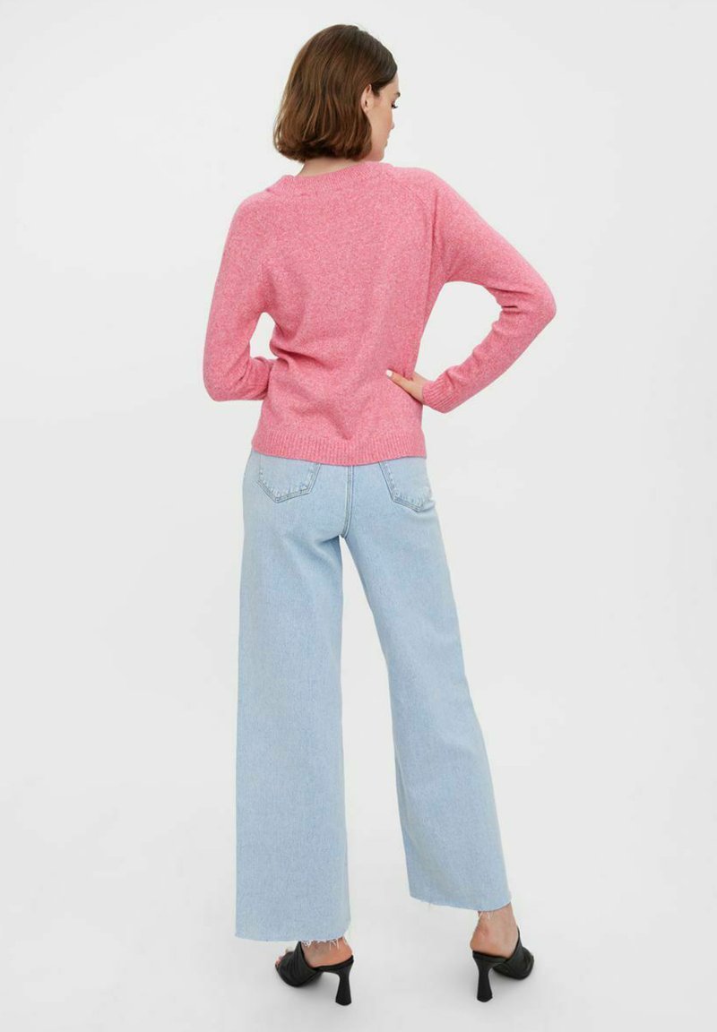 Damen Strickjacken | Vero Moda DOFFY O NECK Strickpullover hot pink/pink - TM29551 Damen Strickjacken | Vero Moda DOFFY O NECK Strickpullover hot pink/pink - TM29551