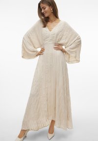 Vero Moda VMTARA FLOWY MAXI DRESS BRIDE - Oblačila za posebne priložnosti - white swan