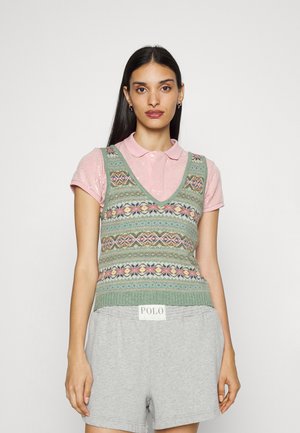 TANK SLEEVELESS - Pulover - tan/multi