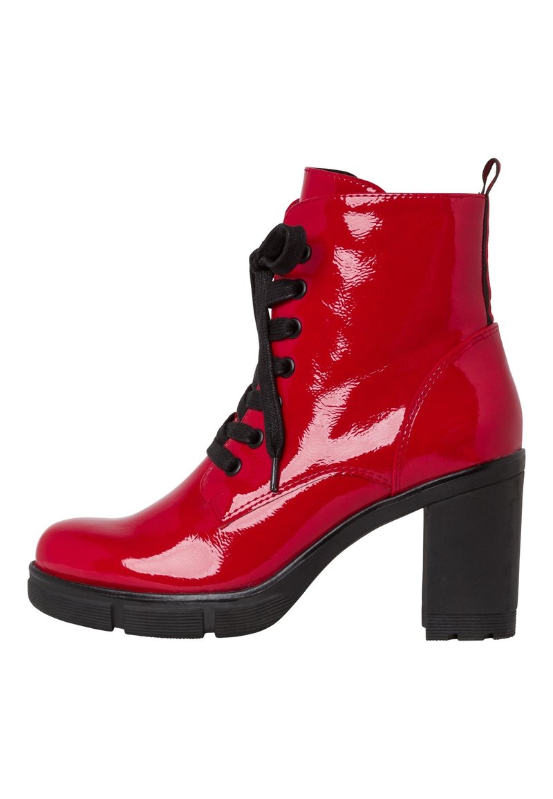 Marco Tozzi Bottines à talons hauts - red