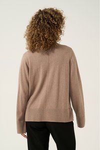 Cream ANVA ROLLNECK - Džemperis - portabella melange