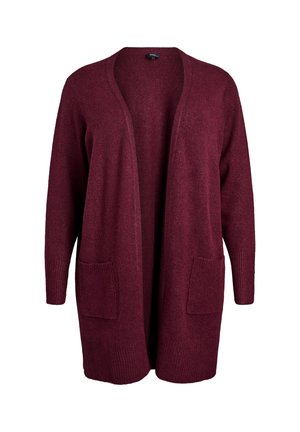 Zizzi Cardigan - fig black mel.