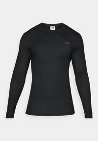 M EASY L/S CREW NECK - T-shirt à manches longues - black