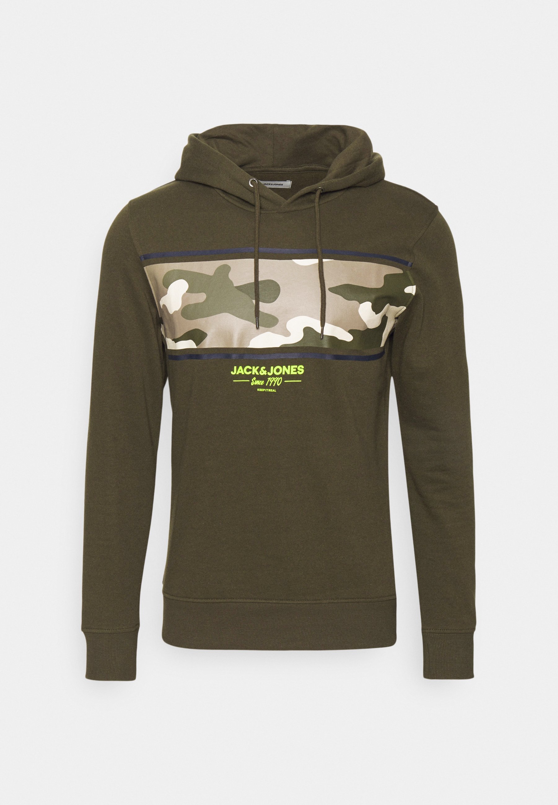 Jack \u0026 Jones JJSOLDIER HOOD - Sudadera - forest night/caqui - Zalando.es