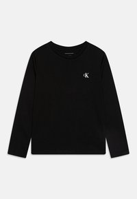 Calvin Klein Jeans CHEST MONO UNISEX 2 PACK - Top dugih rukava - black/bright white