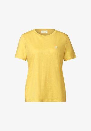 Street One Studio, T-SHIRT MIT RUNDHALS UND EMBROIDERY-DETAIL - T-shirt imprimé - snap yellow