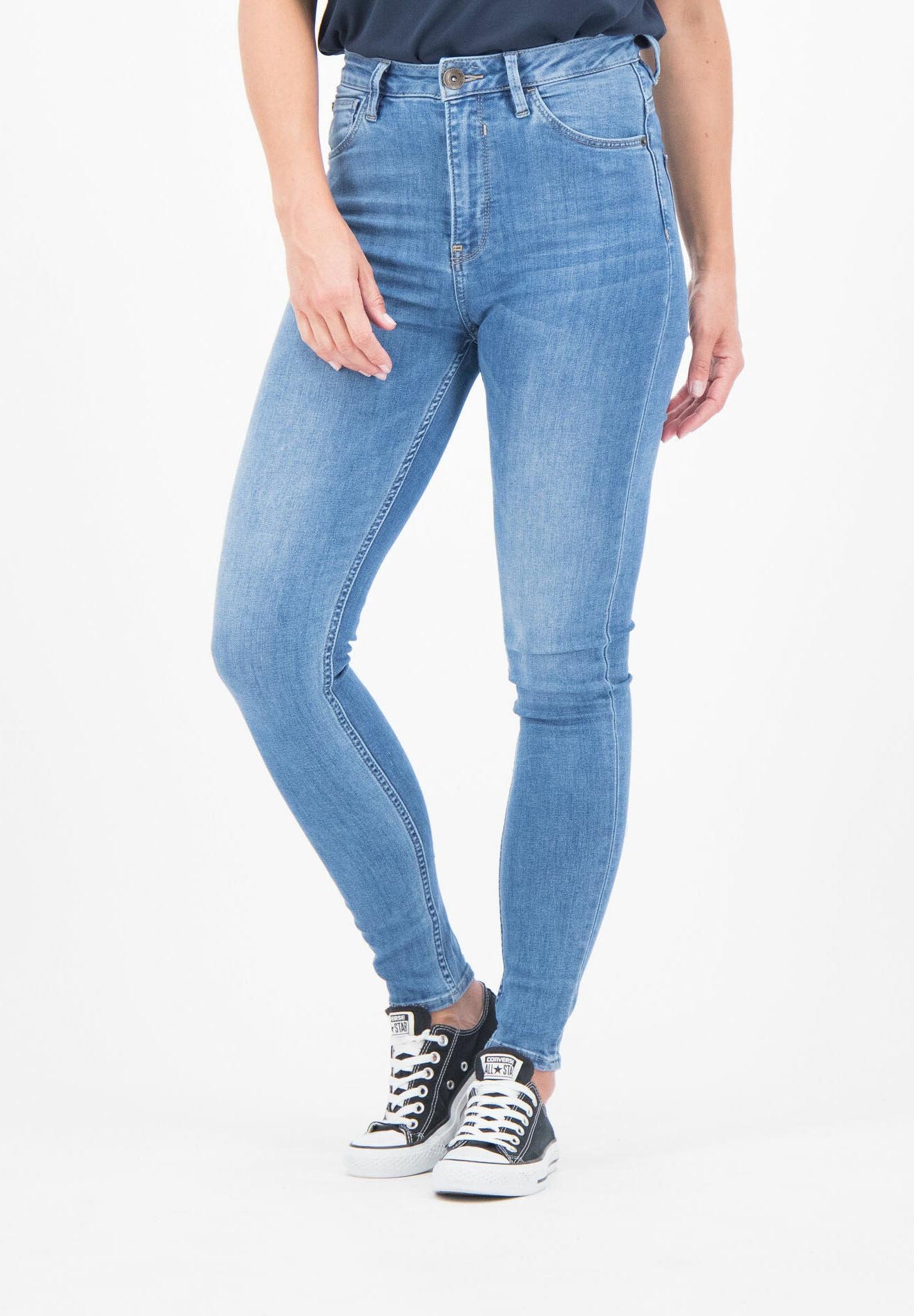 Garcia ENRICA - Jeans Skinny Fit - medium used/Blauw denim/bluedenim -  Zalando.be