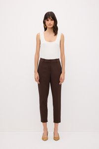 adL WITH SLITS AND POCKETS - Kalhoty - brown
