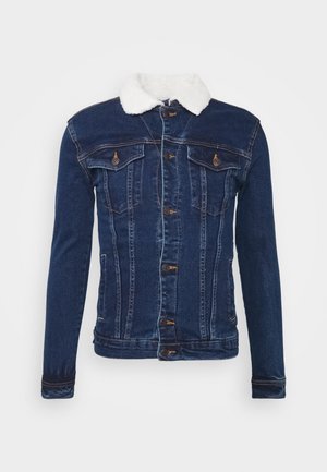 Denim Project, KASH TEDDYC DENIM JACKET - Giacca di jeans - dark blue