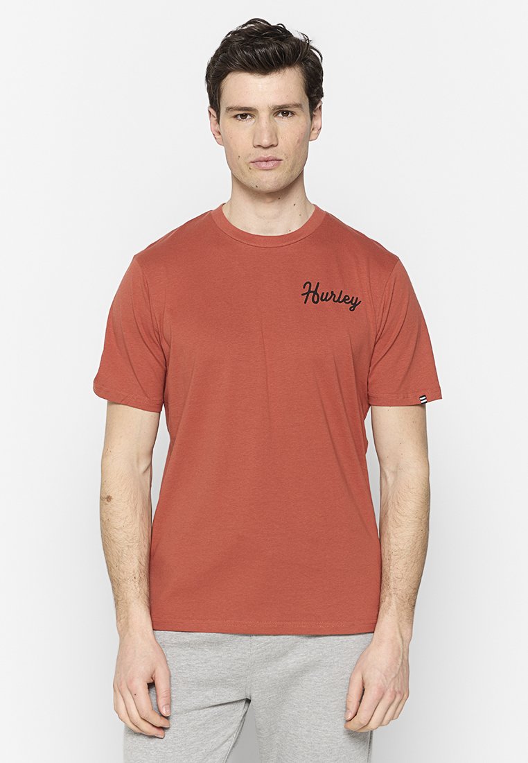 hurley T-shirt print cognac