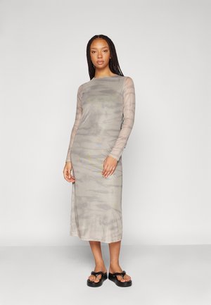 Noisy May NMLUCIA O-NECK ANKLE DRESS  - Day dress - oatmeal